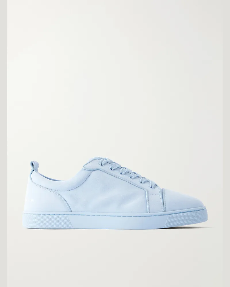 Christian Louboutin Louis Junior Suede Sneakers Blue