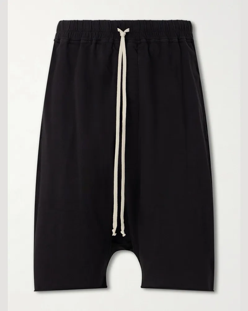 DRKSHDW by Rick Owens Gerade geschnittene Shorts aus Baumwoll-Jersey Schwarz