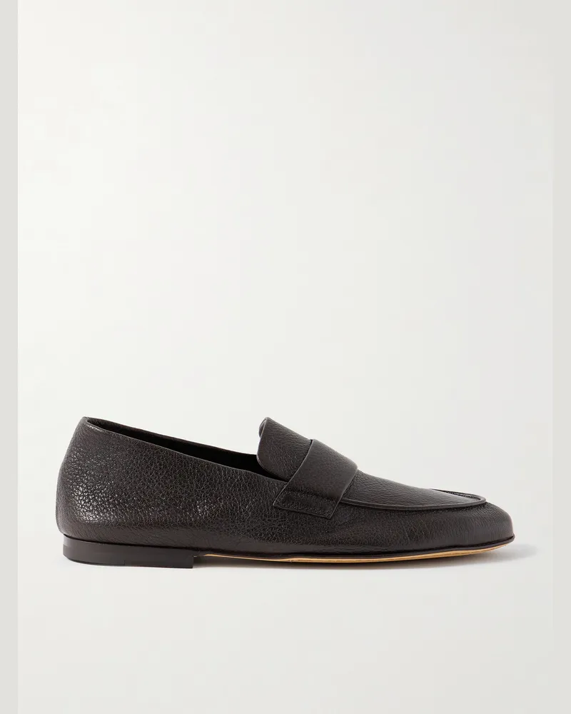 Officine Creative Italia Airto 001 Loafers aus vollnarbigem Leder Braun