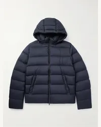 Herno Daunenjacke aus gestepptem Shell mit Kapuze Blau