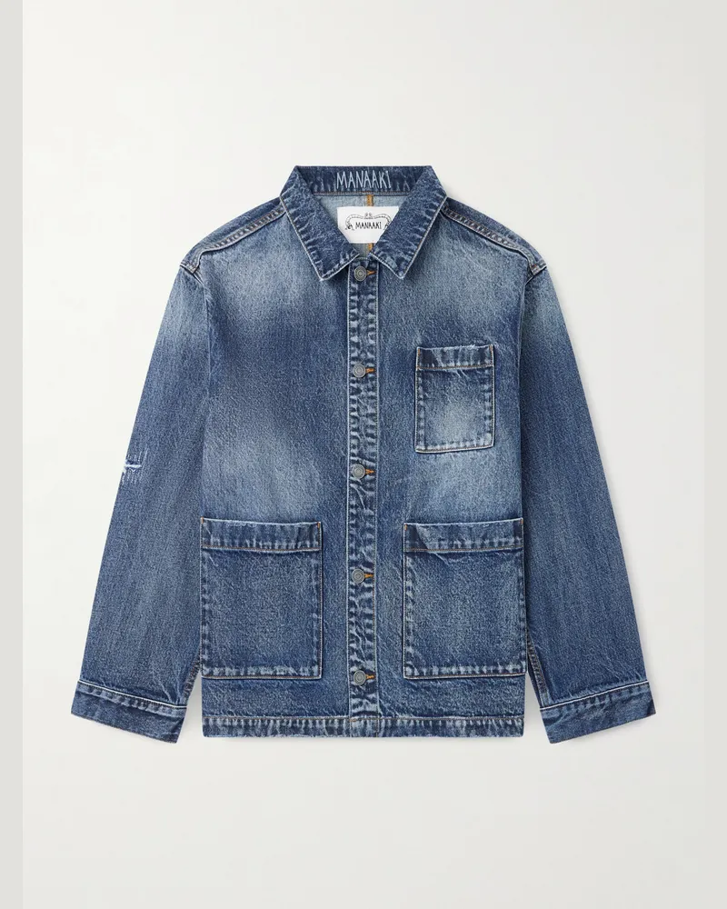 MANAAKI Toi Denim Jacket Blue