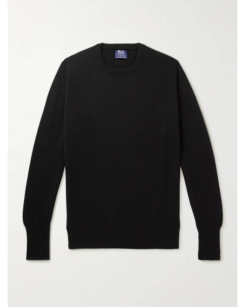 William Lockie Oxton Pullover aus Kaschmir Schwarz