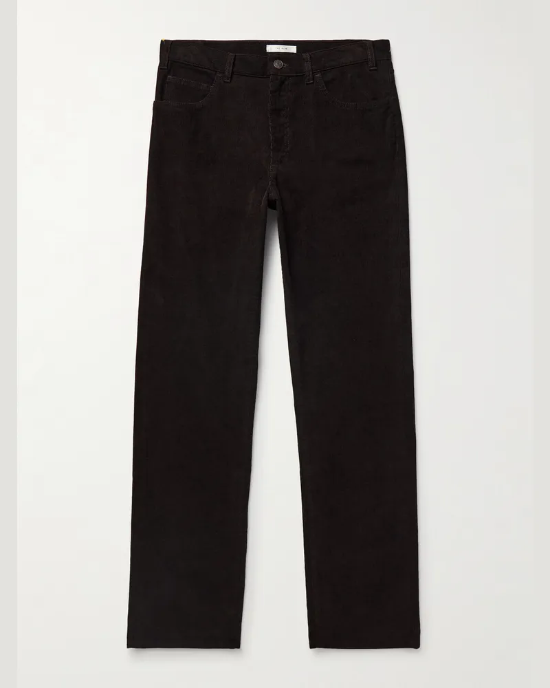 The Row Fred schmal und gerade geschnittene Cordhose aus einer Baumwollmischung Braun