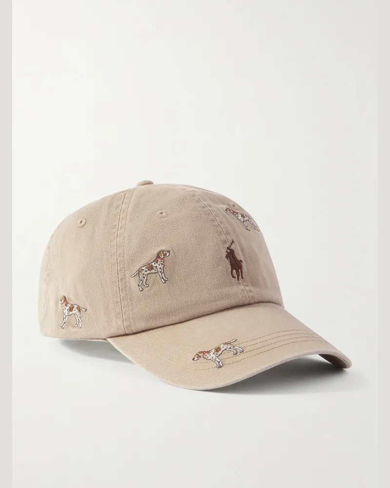 Ralph Lauren Baseballkappe aus Baumwoll-Twill mit Logostickerei Neutral