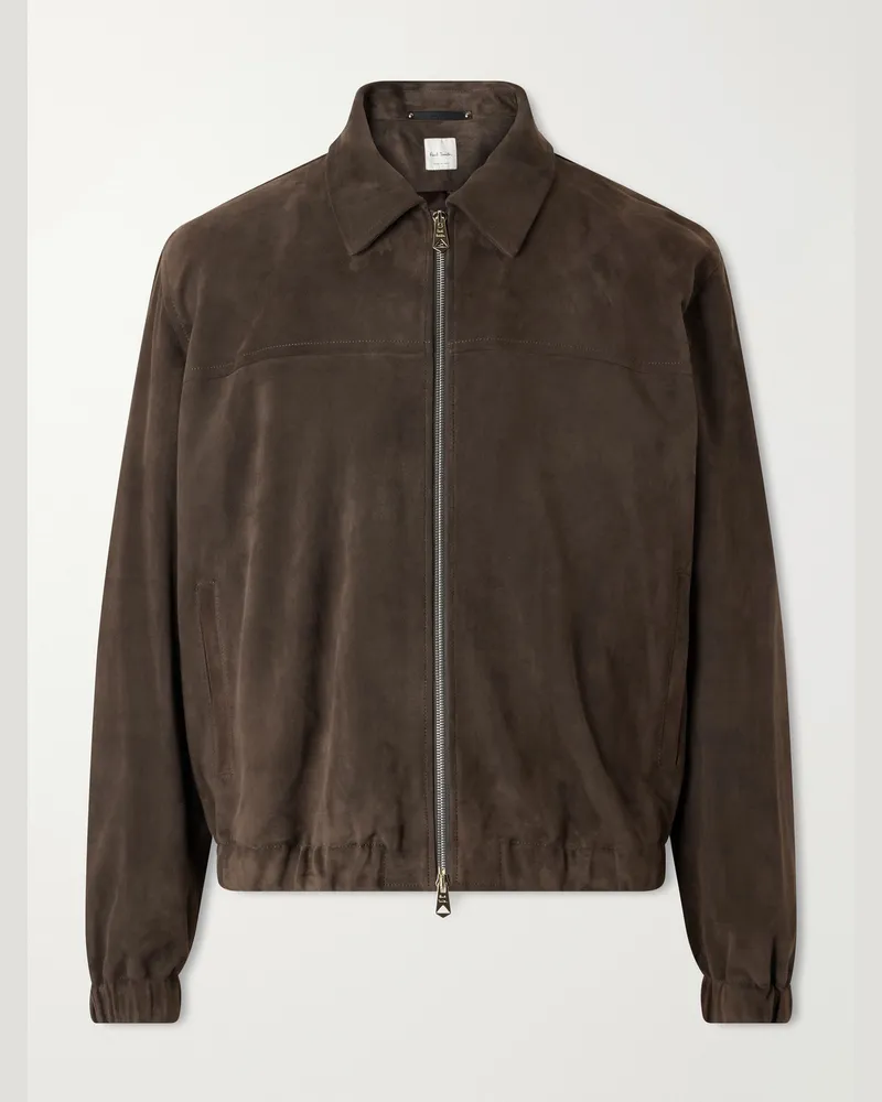 Paul Smith Suede Jacket Brown