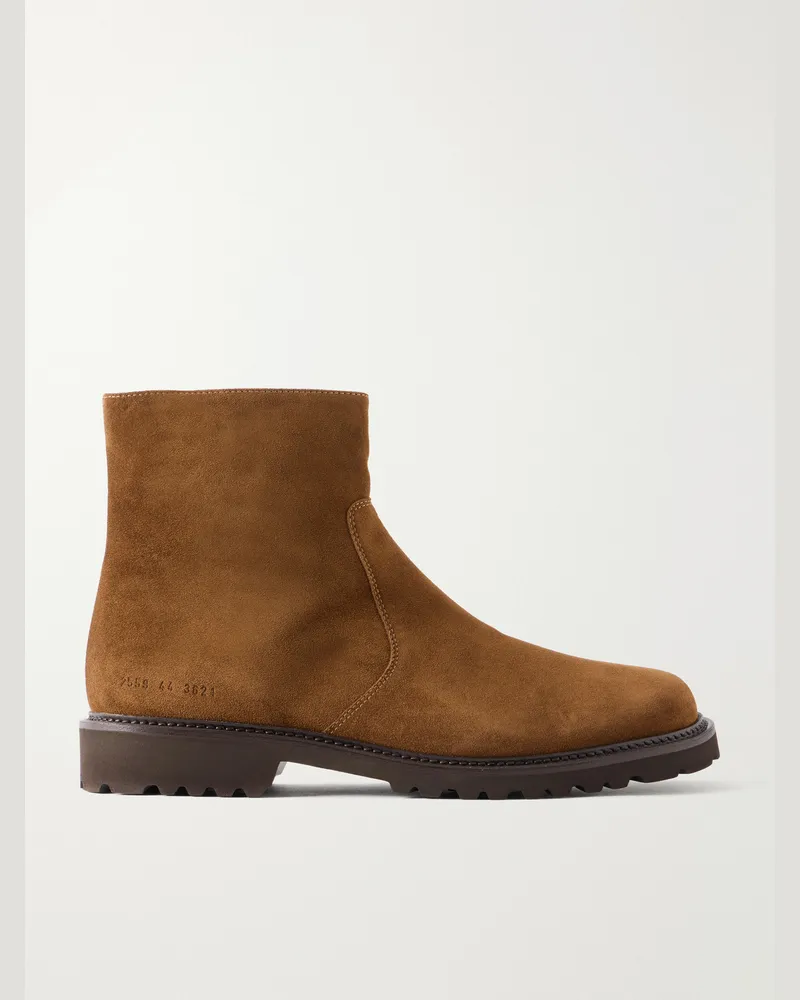Common Projects Suede Boots Brown