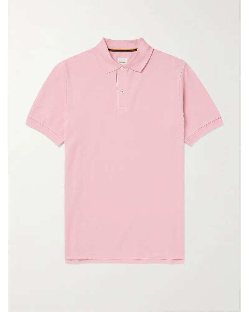 Paul Smith Polohemd aus Baumwoll-Piqué Pink