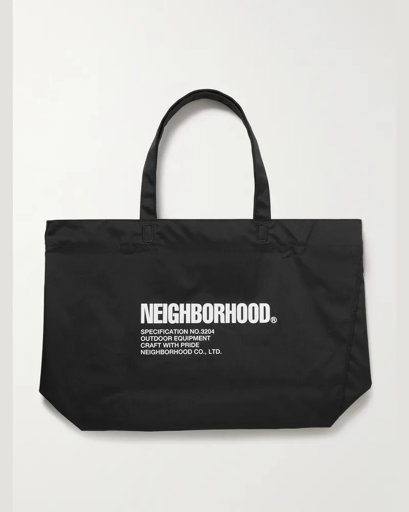 Neighborhood Helinox Tote aus Ripstop mit Logoprint Schwarz