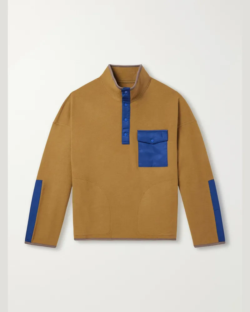Visvim Barlow Wool-Fleece Sweatshirt Brown