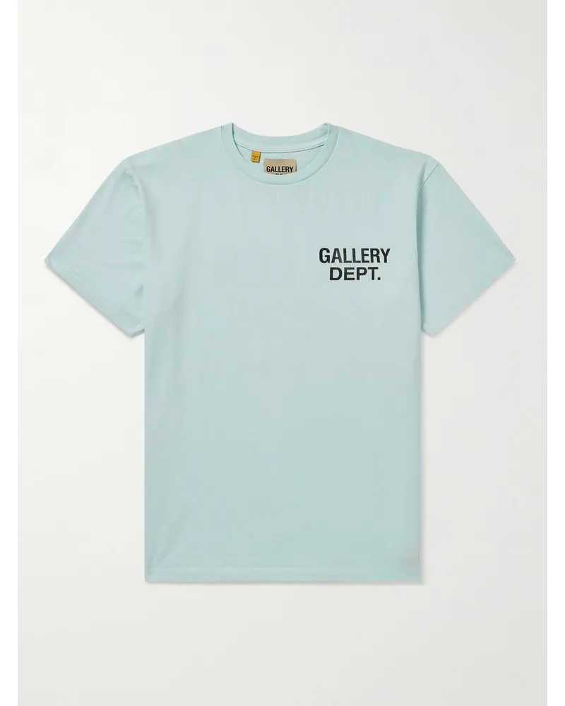 GALLERY DEPT. T-Shirt aus Baumwoll-Jersey mit Logoprint Blau