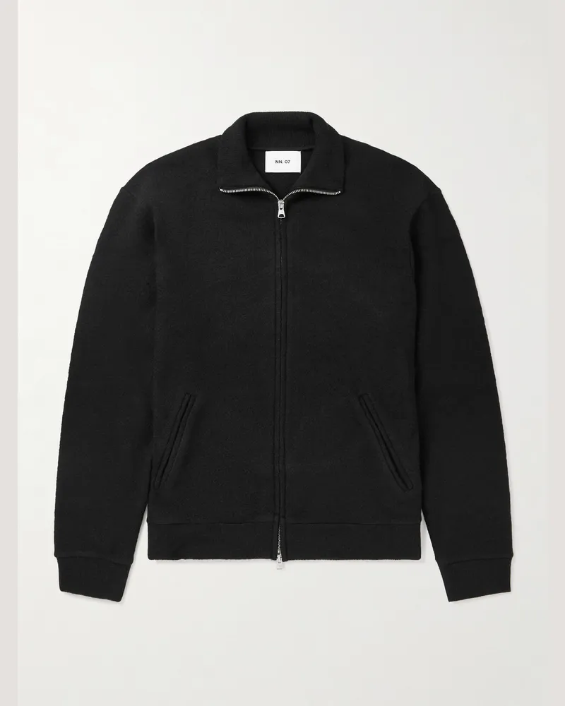 NN 07 6398 Jacke aus Merinowollfilz Schwarz