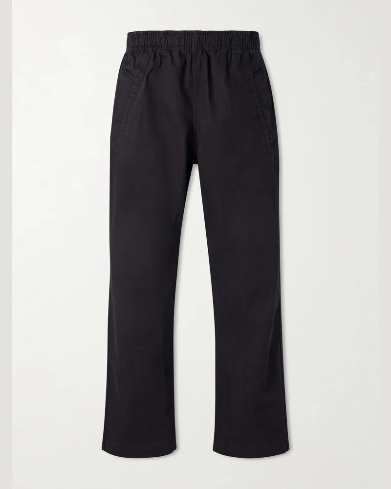 Margaret Howell MHL. weit geschnittene Hose aus Baumwoll-Twill Blau