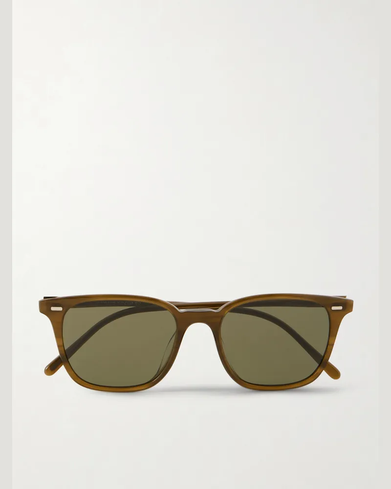 Oliver Peoples Laedin D-Frame Acetate Sunglasses Green