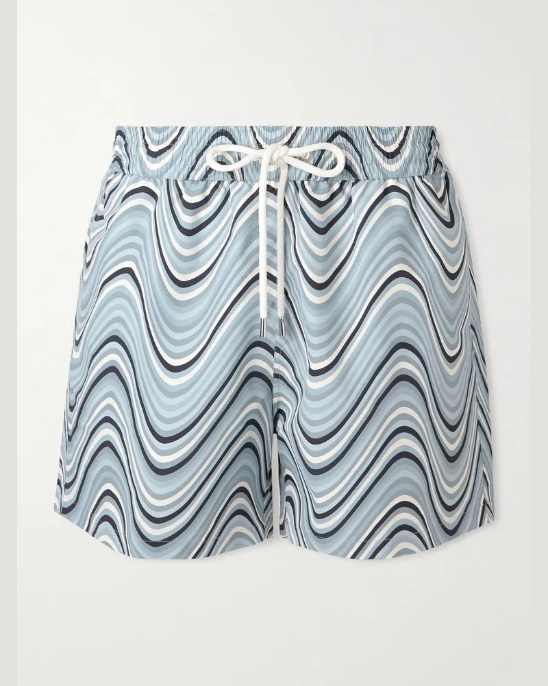 Frescobol Carioca Rio Badeshorts mit Print Blau