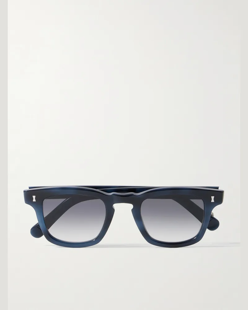 MR P. Cubitts Procida Sonnenbrille mit D-Rahmen aus Azetat Blau