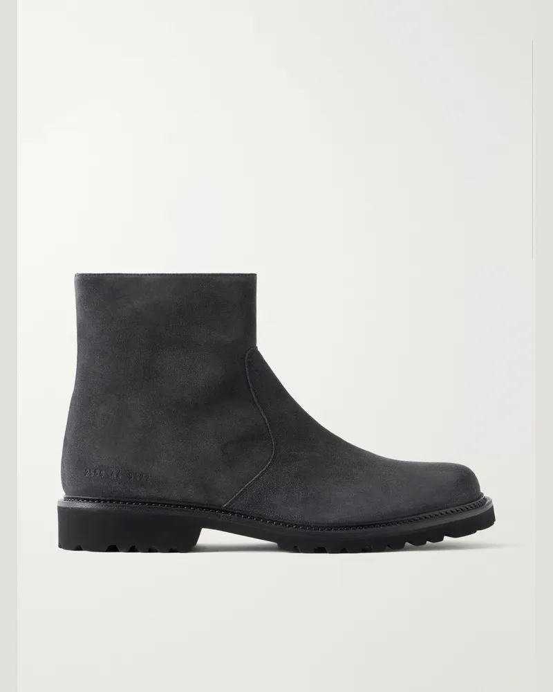 Common Projects Suede Boots Gray