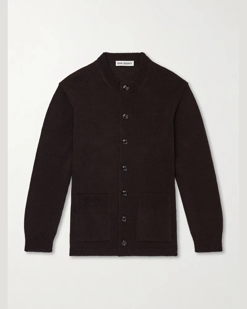 Our Legacy Parlor Organic Cotton Cardigan Brown