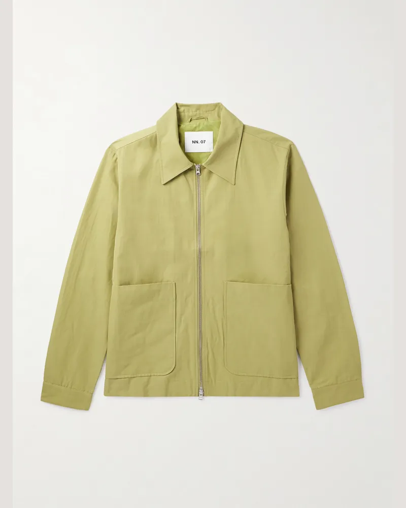 NN 07 Gael Organic Cotton-Blend Jacket Green