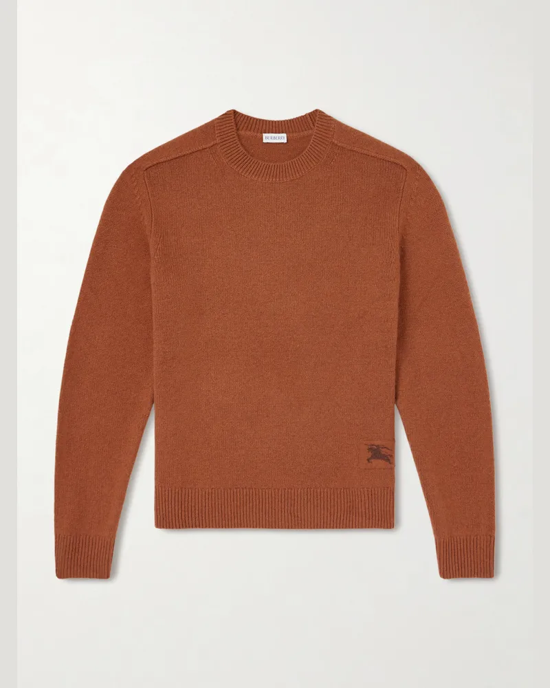 Burberry Cashmere-Blend Sweater Brown