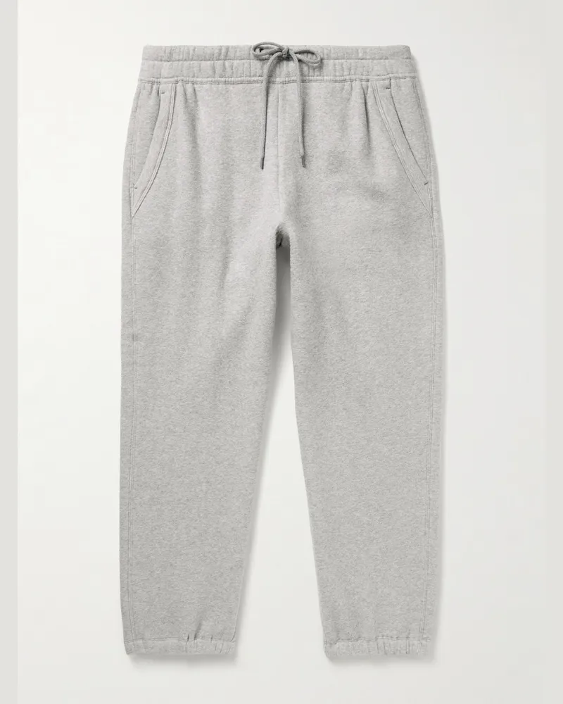 James Perse Cozy Tapered Cotton-Blend Jersey Sweatpants Gray