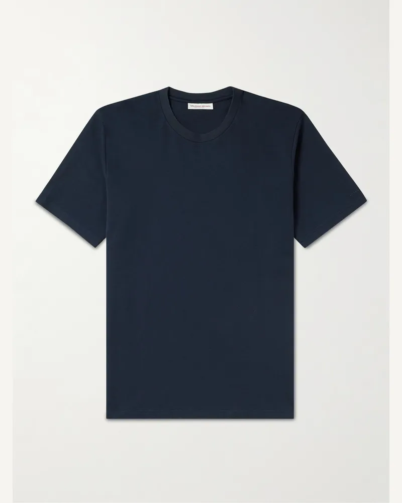 Orlebar Brown Deckard Cotton-Jersey T-Shirt Blue