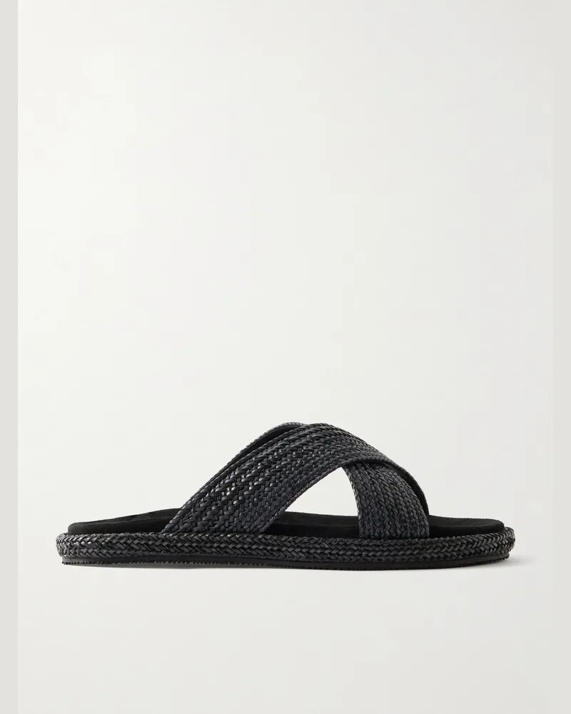 MR P. Woven Sandals Black