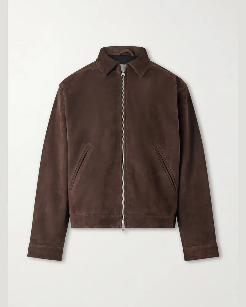 NN 07 Petrus 80030 Suede Jacket Brown