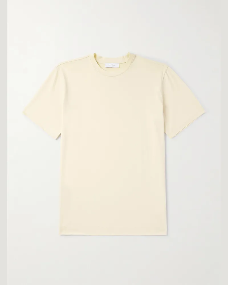 Boglioli T-Shirt aus Baumwoll-Jersey Neutral