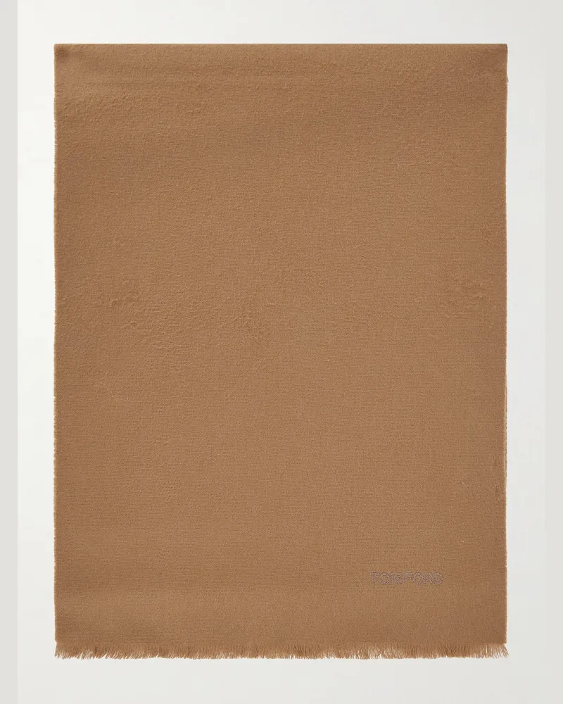 Tom Ford Schal aus Kaschmir Braun