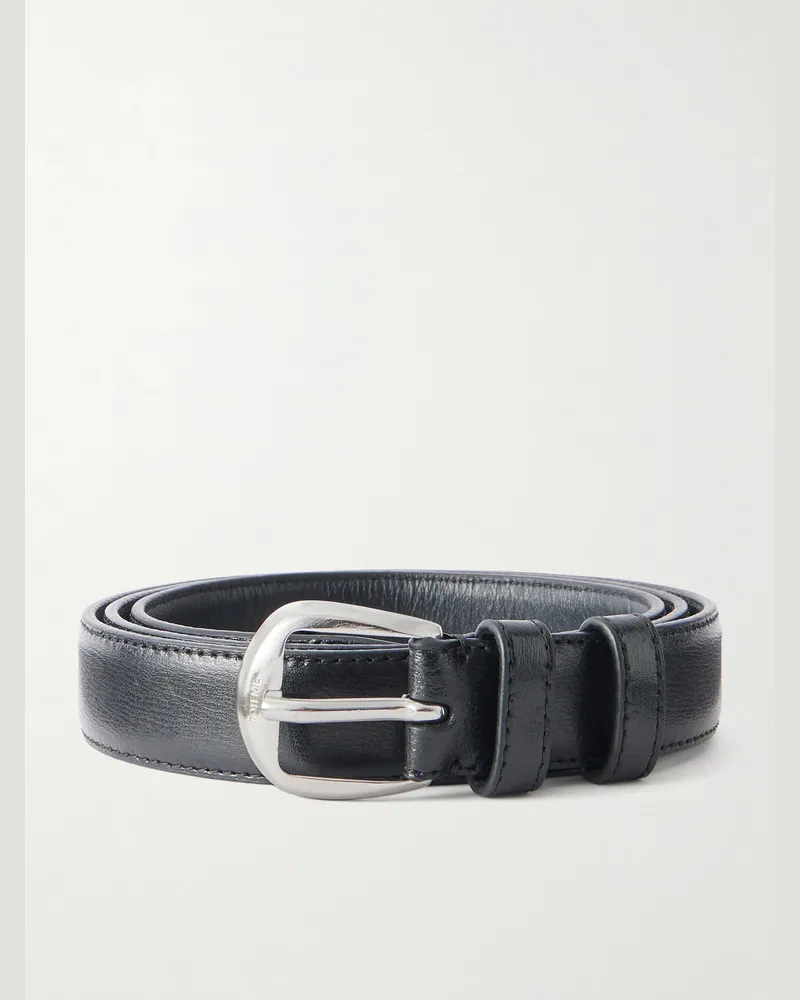 Totême 2.5cm Leather Belt Black