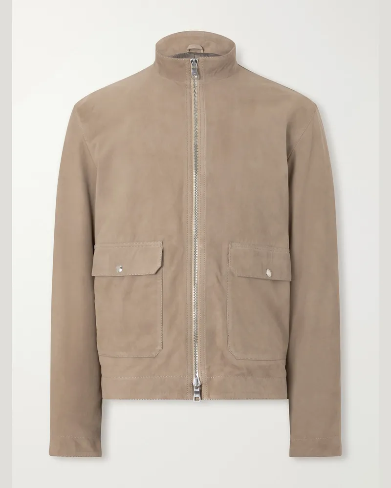 MR P. Harrington Suede Jacket Brown