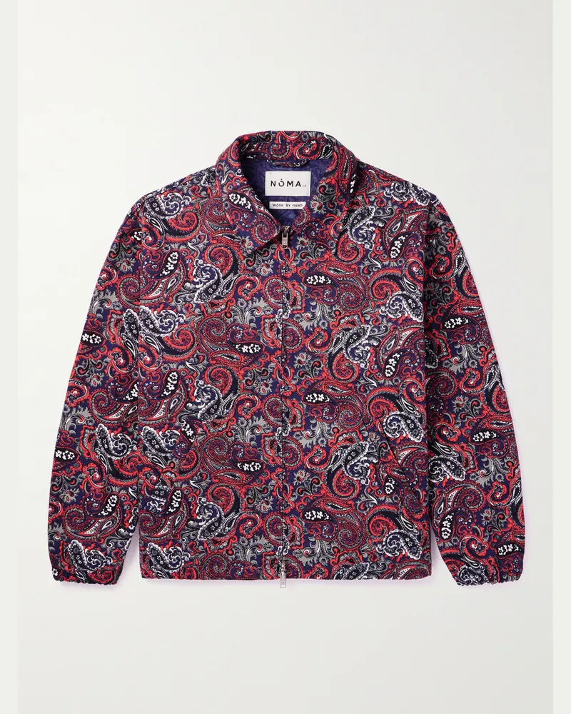NOMA t.d. Paisley-Print Cotton-Twill Blouson Jacket Red