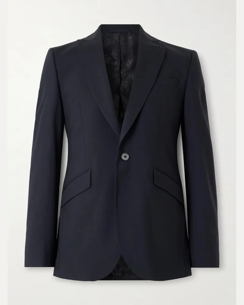 Favourbrook Newport schmal geschnittenes Sakko aus einer Wollmischung Blau