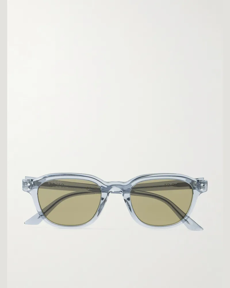Gucci Sonnenbrille mit D-Rahmen aus recyceltem Azetat Grau