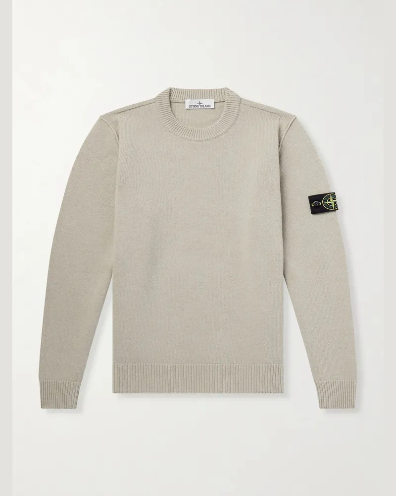 Stone Island Lambswool-Blend Sweater Neutrals