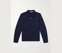 Wool Zip-Up Cardigan