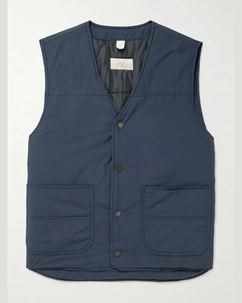 Altea Weste aus wattiertem Shell Blau