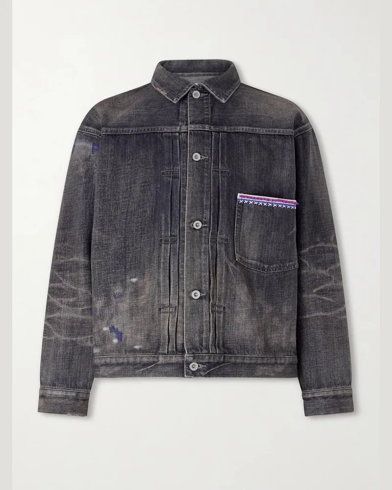 Neighborhood Savage Type-1 Denim Jacket Black