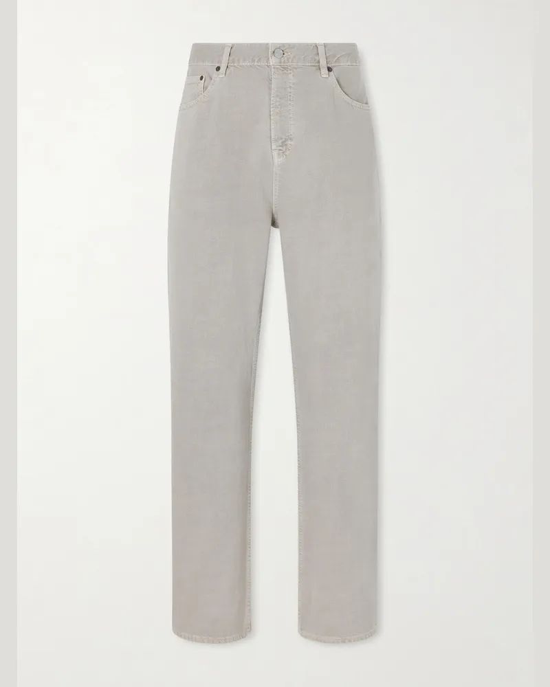 Frame Denim The Relaxed Straight-Leg Jeans Neutrals