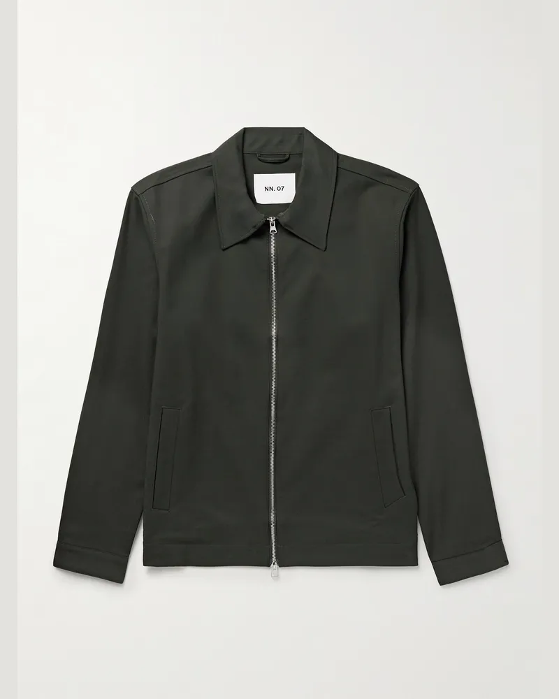 NN 07 Ivan 1089 Cotton-Blend Jacket Green