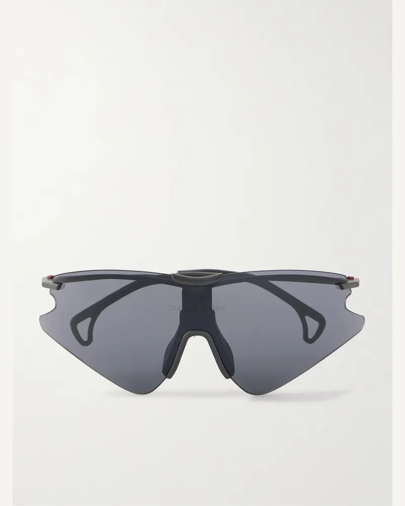 District Vision Kohei Aero Blade Sonnenbrille aus Titan und Polycarbonat Grau