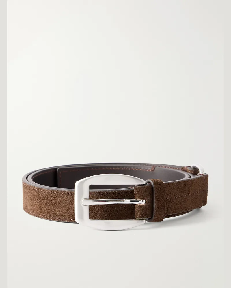 NN 07 2cm Dual 90025 Suede Belt Brown