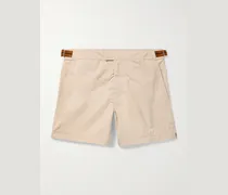 Straight-Leg Mid-Length Swim Shorts