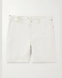 Onia Gerade geschnittene Shorts aus Leinen Neutral