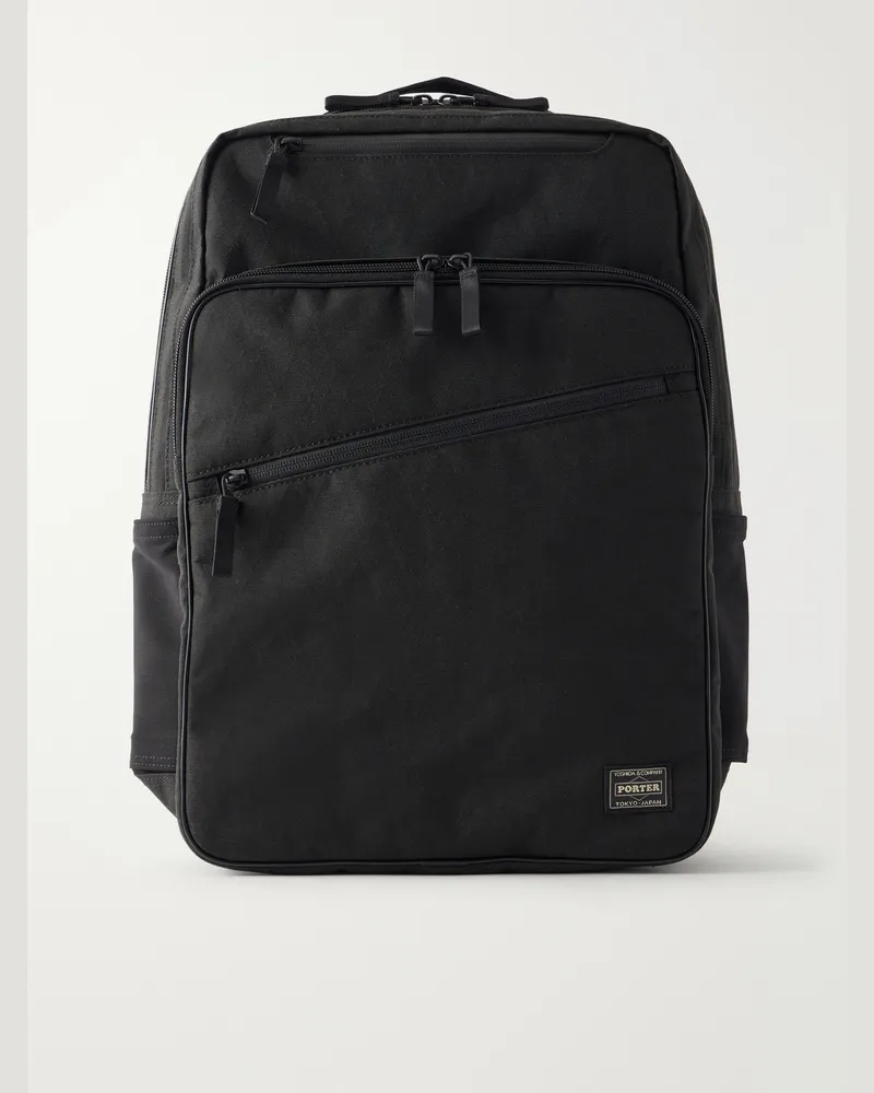 PORTER-YOSHIDA & CO Daypack X-C1000 Canvas Backpack Black