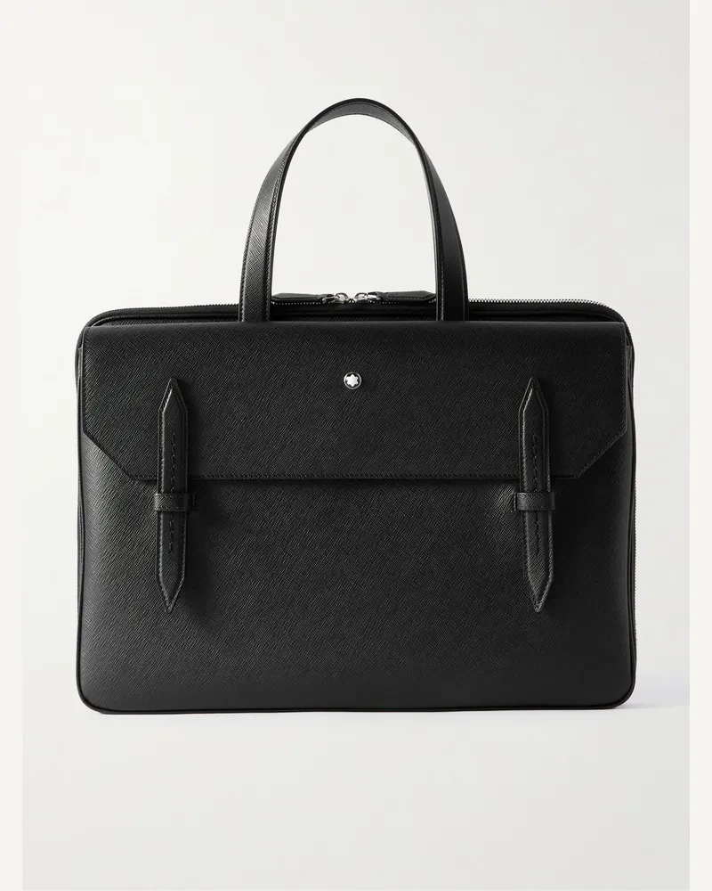 Montblanc Sartorial Cross-Grain Leather Briefcase Black