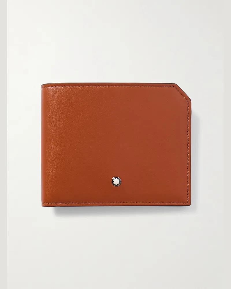 Montblanc Portemonnaie aus vollnarbigem Leder Braun