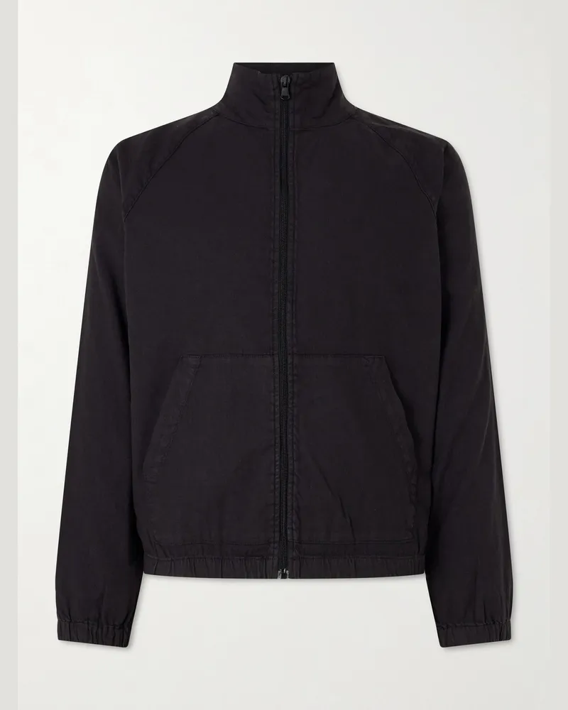 James Perse Linen-Blend Blouson Jacket Black