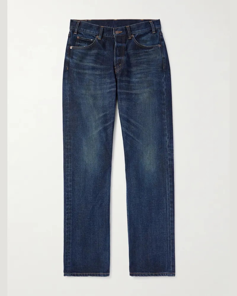 Celine Kurt gerade geschnittene Jeans Blau