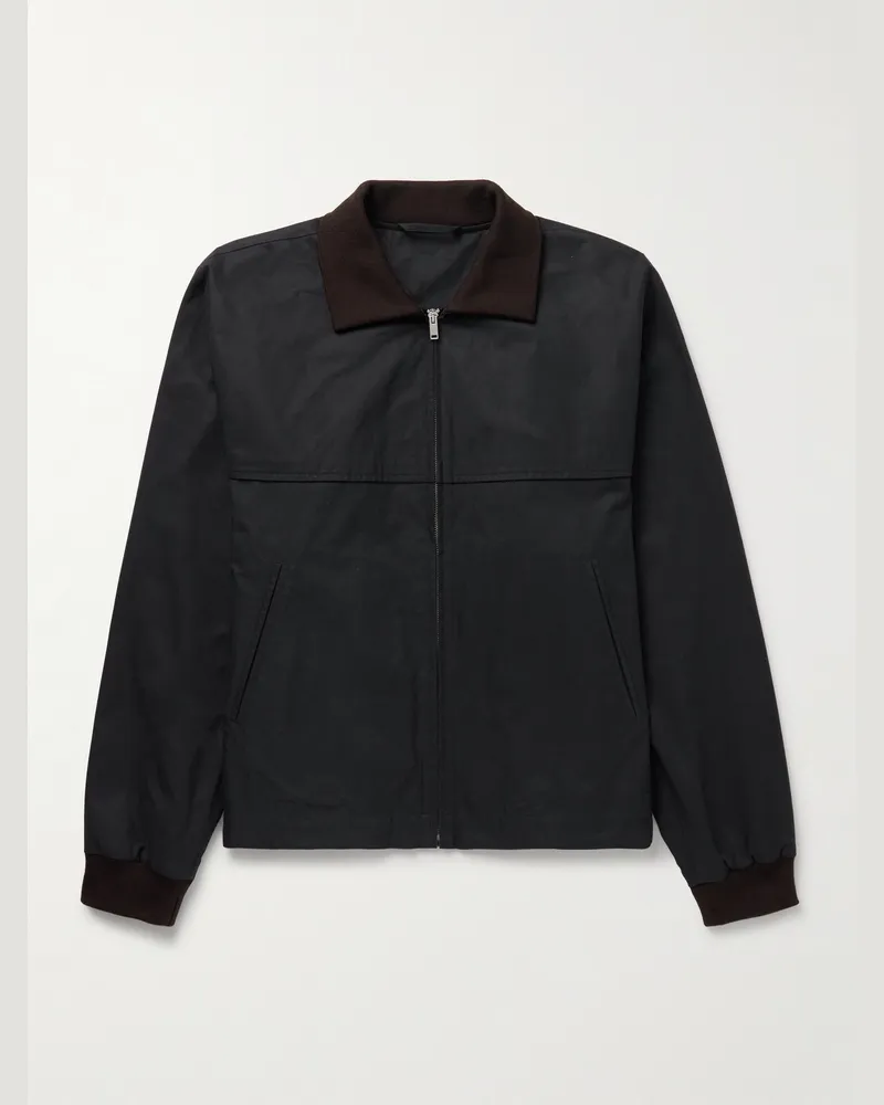 The Row Mantis Blouson aus Baumwollgabardine Schwarz